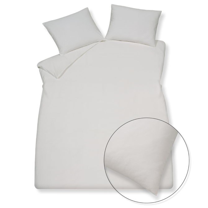 Housse de couette Vandyck PURE 66 coton chanvre pierre claire Lits-jumeaux (240x200/220)