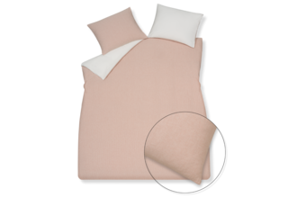 Housse de couette Vandyck PURE 89 sepia rose 2 personnes (200x200/220)
