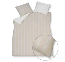 Vandyck Dekbedovertrek PURE 91 stone        2-persoons (200x200/220 )