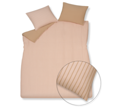 Housse de couette Vandyck PURE 92 sepia rose 2 personnes (200x200/220)