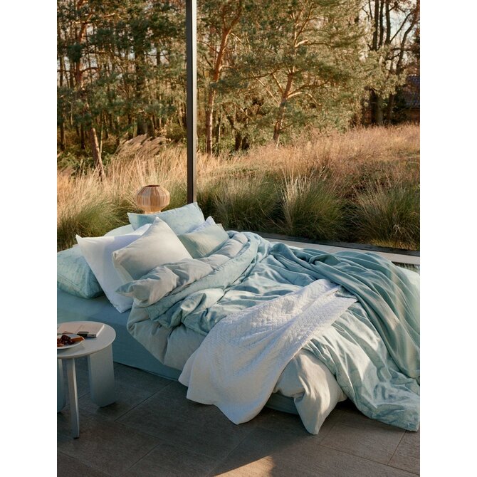 Housse de couette Vandyck PURE 93 bleu poudre Lits-jumeaux (240x200/220)