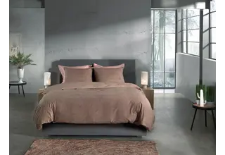Heckett & Lane Franela Housse de couette 200x200/220 Simply Taupe