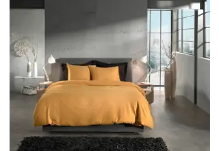 Heckett & Lane Franela Housse de couette 140x200/220 Sunset Gold