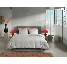 Heckett & Lane Franela housse de couette 200x200/220 Mist Grey