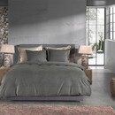 Heckett & Lane Heckett & Lane Franela Housse de couette 200x200/220 Gris givré