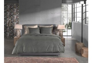 Heckett & Lane Franela Dekbedovertrek 200x200/220 Frost Grey