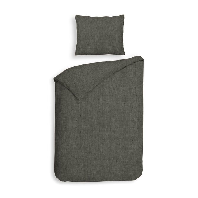 Heckett & Lane Franela Dekbedovertrek 200x200/220 Frost Grey