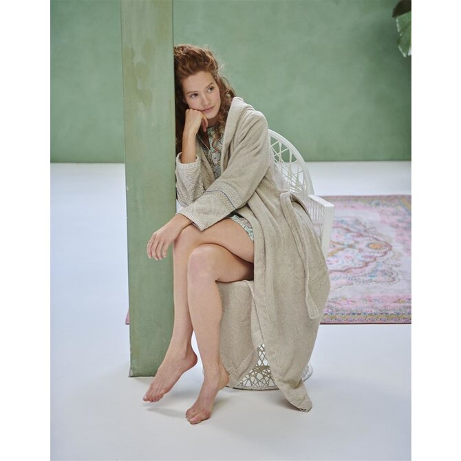 Pip Studio Soft Zellige Badjas - Khaki M