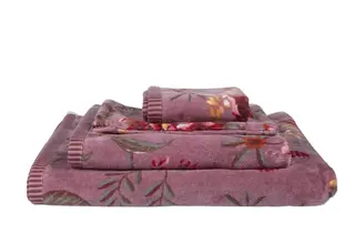 Pip Studio Gant de toilette Secret Garden Mauve 16x22 cm