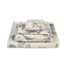 Pip Studio Secret Garden washandje WitBlauw 16x22 cm