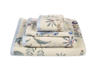 Pip Studio Secret Garden washandje WitBlauw 16x22 cm