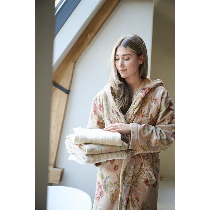 Pip Studio Secret Garden Bathrobe badjas Khaki XXL Pip Studio Secret Garden Bathrobe badjas Khaki XXL