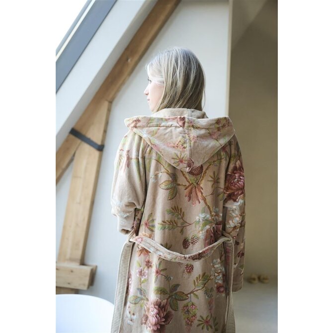 Pip Studio Secret Garden Bathrobe badjas Khaki XXL Pip Studio Secret Garden Bathrobe badjas Khaki XXL