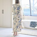 Pip Studio Pip Studio Secret Garden Bathrobe badjas Witblauw XS