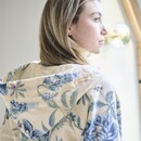 Pip Studio Pip Studio Secret Garden Bathrobe badjas Witblauw XS