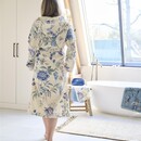 Pip Studio Pip Studio Secret Garden Bathrobe badjas Witblauw S