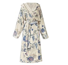 Pip Studio Secret Garden Bathrobe badjas Witblauw XL