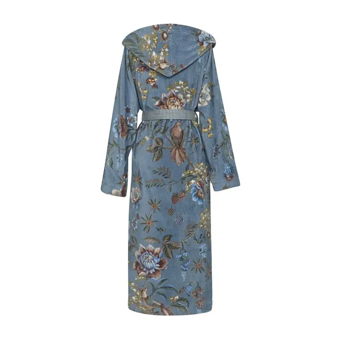 Pip Studio Secret Garden Bathrobe Blue L
