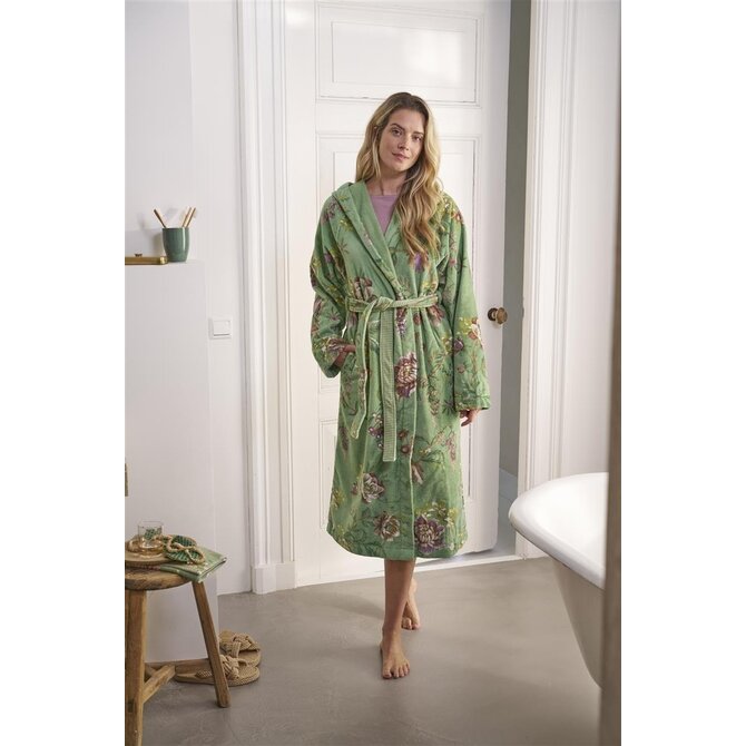 Pip Studio Secret Garden Bathrobe Green L Pip Studio Secret Garden Bathrobe Green L