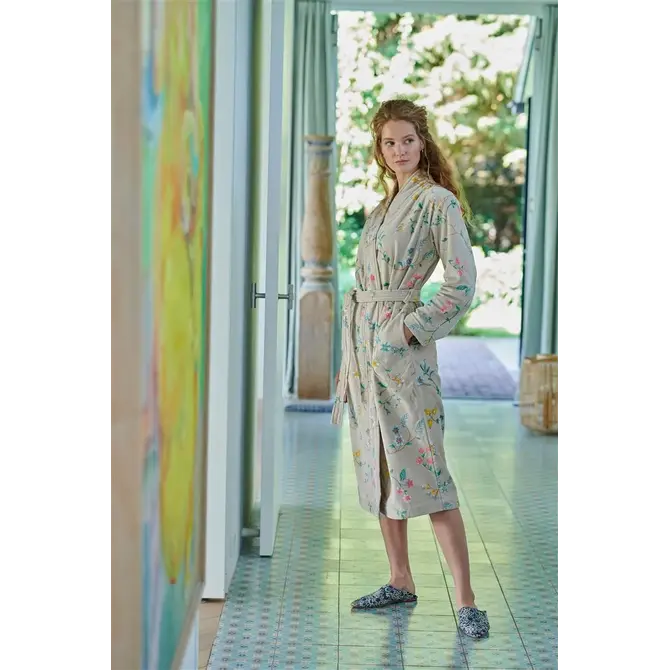 Pip Studio Les Fleurs Badjas - Khaki M