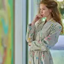 Pip Studio Pip Studio Peignoir Les Fleurs - Kaki S