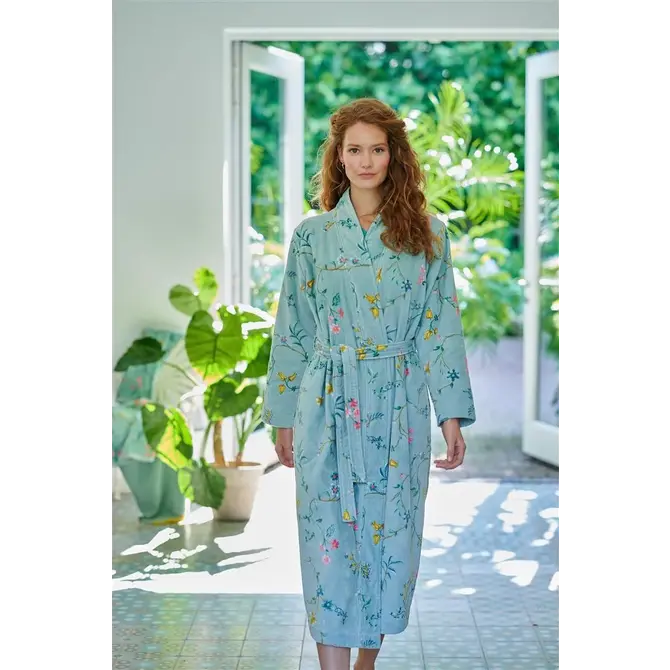 Pip Studio Peignoir Les Fleurs - Bleu S