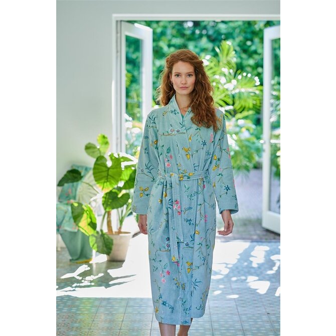 Pip Studio Peignoir Les Fleurs - Bleu XL