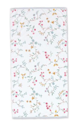 Pip Studio Les Fleurs Badhanddoek - Wit 70 x 140 cm