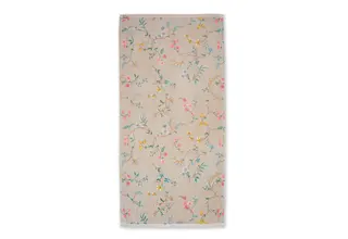 Pip Studio Les Fleurs Badhanddoek - Khaki 70 x 140 cm