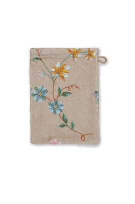 Pip Studio washand Les Fleurs Khaki 16x22