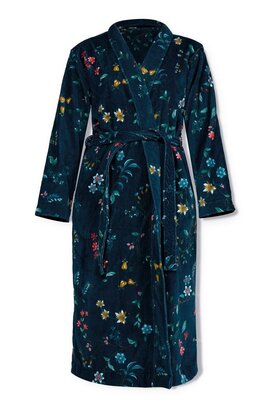 Pip Studio Les Fleurs Badjas - Donkerblauw XS