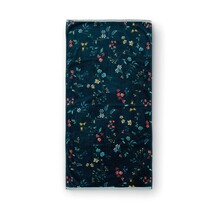 Pip Studio Les Fleurs Serviette de bain - Bleu foncé 70 x 140 cm