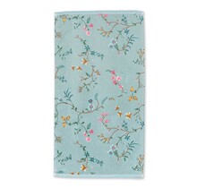 Pip Studio handdoek Les Fleurs Blue 55x100