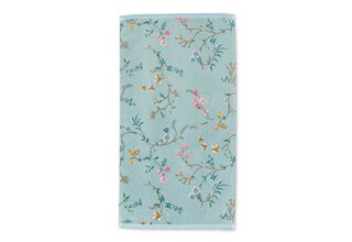 Pip Studio handdoek Les Fleurs Blue 55x100