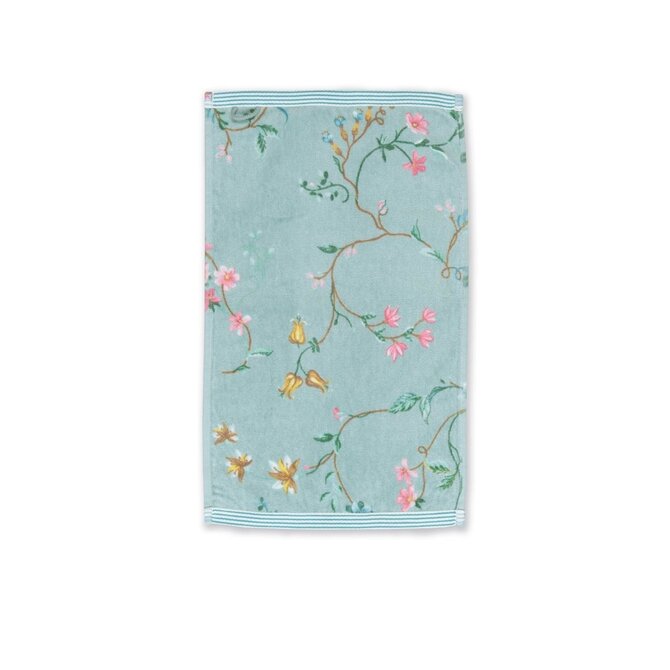 Pip Studio serviette de toilette Les Fleurs Bleu 30x50