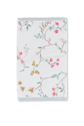 Pip Studio serviette de toilette Les Fleurs White 30x50