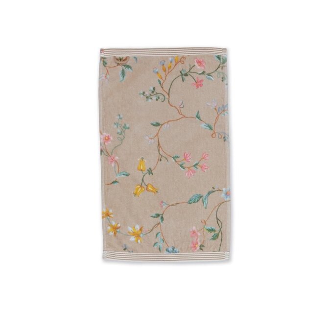 Pip Studio serviette de toilette Les Fleurs Khaki 30x50