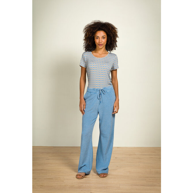 Pip Studio Tilly Short Sleeve Top Mojo Blue L