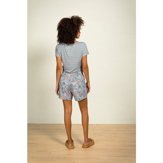 Pip Studio Tilly Short Sleeve Top Mojo Blue L