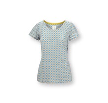 Pip Studio Tilly Short Sleeve Top Mojo Blue XL