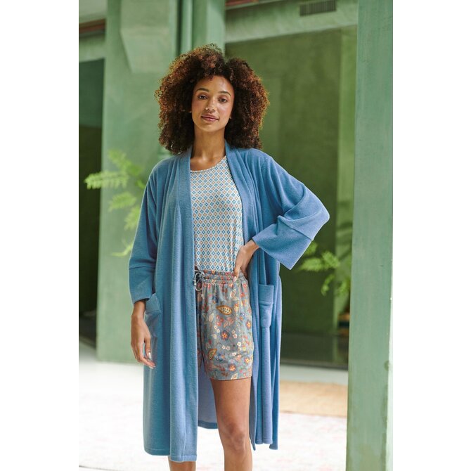 Pip Studio Tilly Short Sleeve Top Mojo Blue XL Pip Studio Tilly Short Sleeve Top Mojo Blue XL