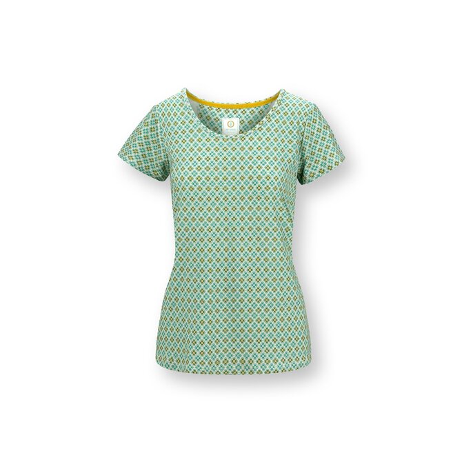 Pip Studio Tilly Short Sleeve Top Mojo Green S