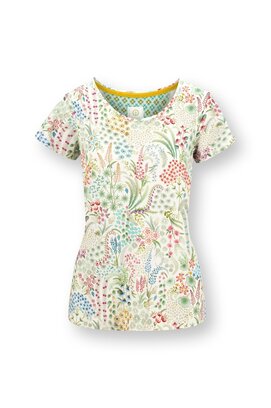Pip Studio Tilly Short Sleeve Top Querida White XL