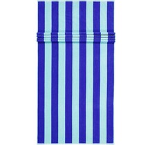 Cawo Beach Serviette de Plage Tropicale Rayée 80x180 aqua