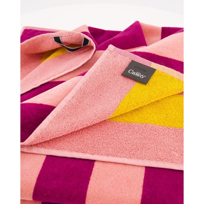 Cawo Beach Serviette de Plage Tropicale Rayée 80x180 coucher de soleil