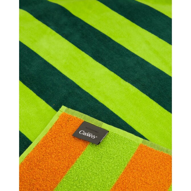 Cawo Beach Serviette de Plage Tropicale Rayée 80x180 jungle