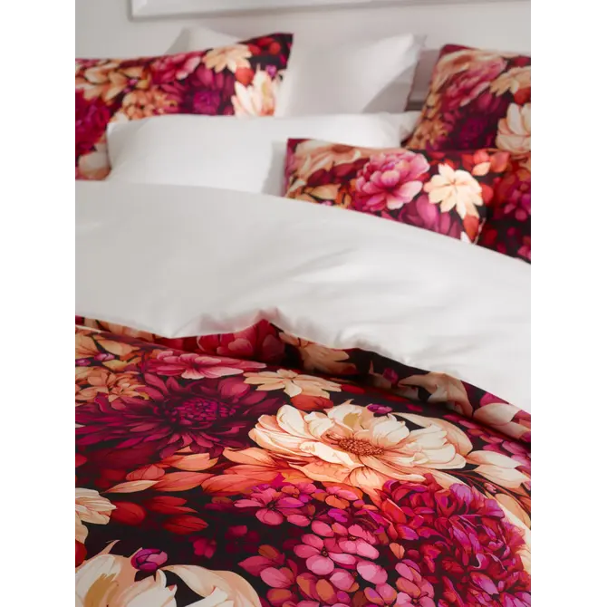 Housse de couette De Witte Lietaer Dahlia 240x220 corail paradis Housse de couette De Witte Lietaer Dahlia 240x220 corail paradis