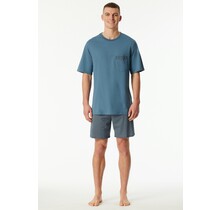 Schiesser Pyjama Court graphite 180261 52/L