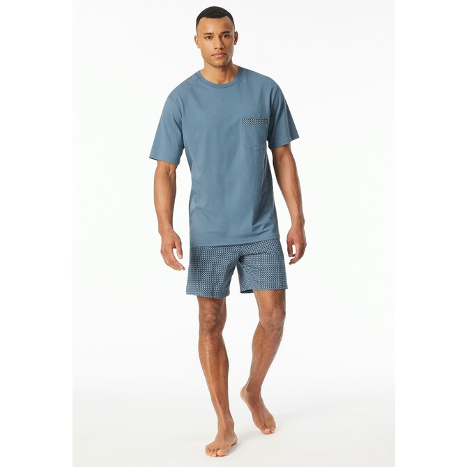 Schiesser Pyjama Short graphite 180261 52/L