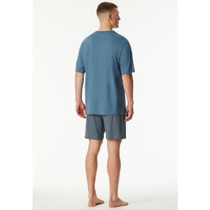 Schiesser Pyjama Short graphite 180261 58/3XL